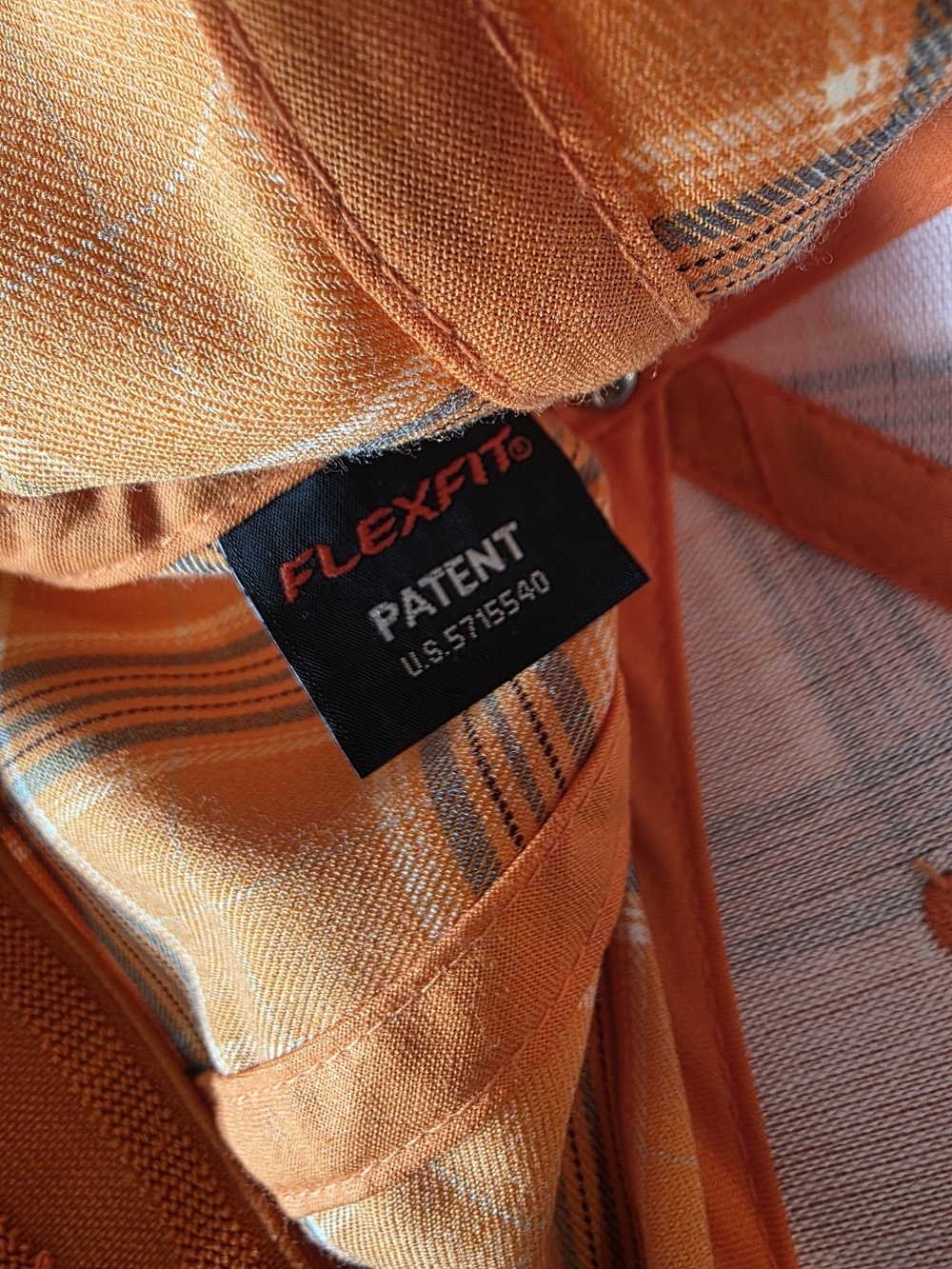 Puma Orange Plaid Baseball Cap - Picture 8 of 9